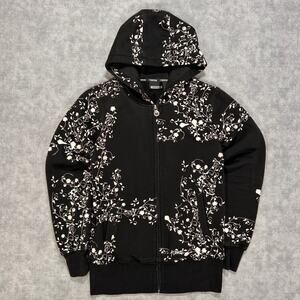 VTG Y2K Nomis black fleece snowboard skater streetwear long jacket womens S
